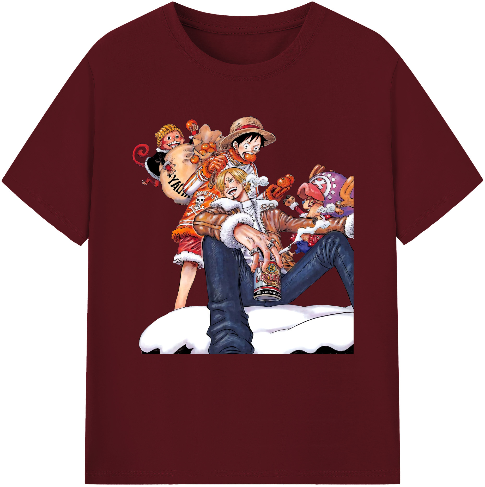ワンピース サンジ ONE PIECE Sanji 綿100％半袖Tシャツ（フロントプリント）